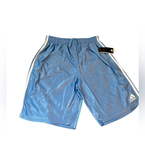 Adidas Men's Blue Athletic Shorts - Picture 1 of 9